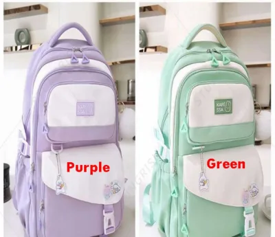 🎒 Premium Kids School Backpack Combo (Any 2 Bags) – Purple, Mint Green, Black & Pink | Only ৳1600