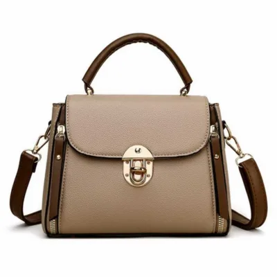 Fashion Shoulder For Women Ladies Crossbody Hand Bags Luxury Purses And Handbags New (Khaki)
